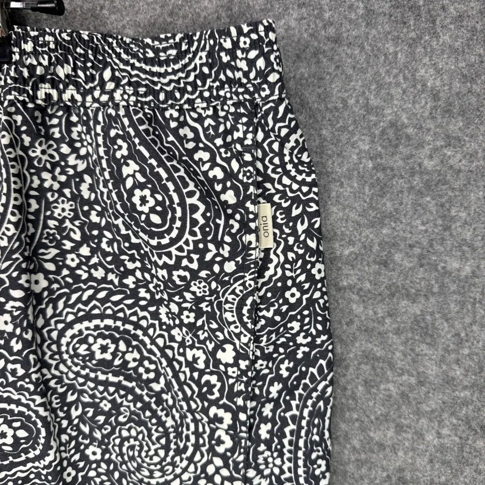 Onia Swim Trunks XXL Navy White Paisley Nylon Mesh Lined Spanish Fabric Shorts